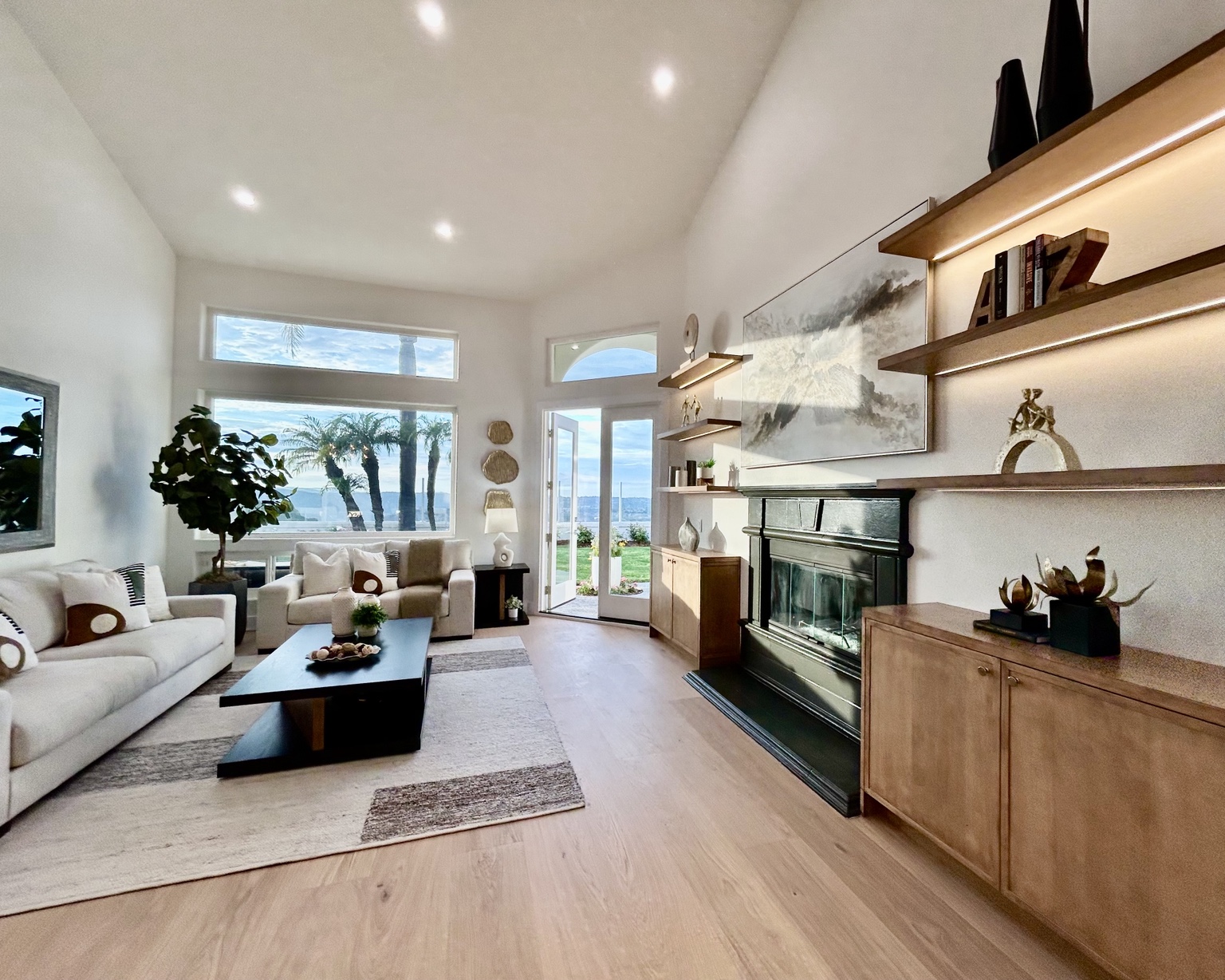 Bright interior entry and common area